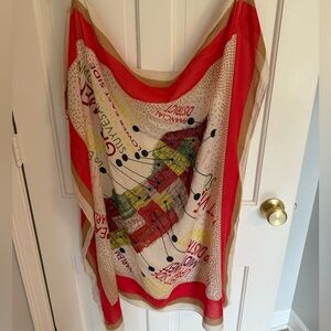 Madewell New York City map/boroughs scarf